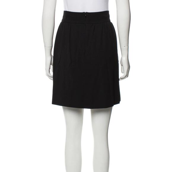 Red Valentino Black Mini Skirt with Slit Pockets in Size Medium - Picture 3 of 6